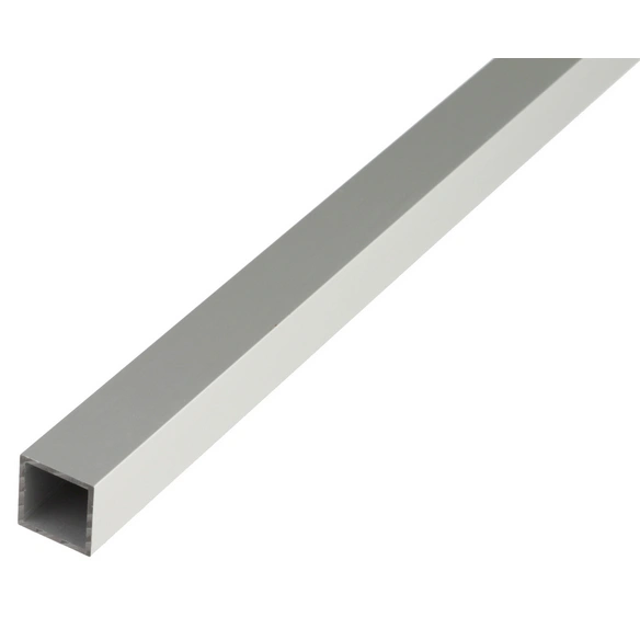 Vierkantrohr, 1000 x 25 x 25 x 1,5 mm, Silber, Aluminium