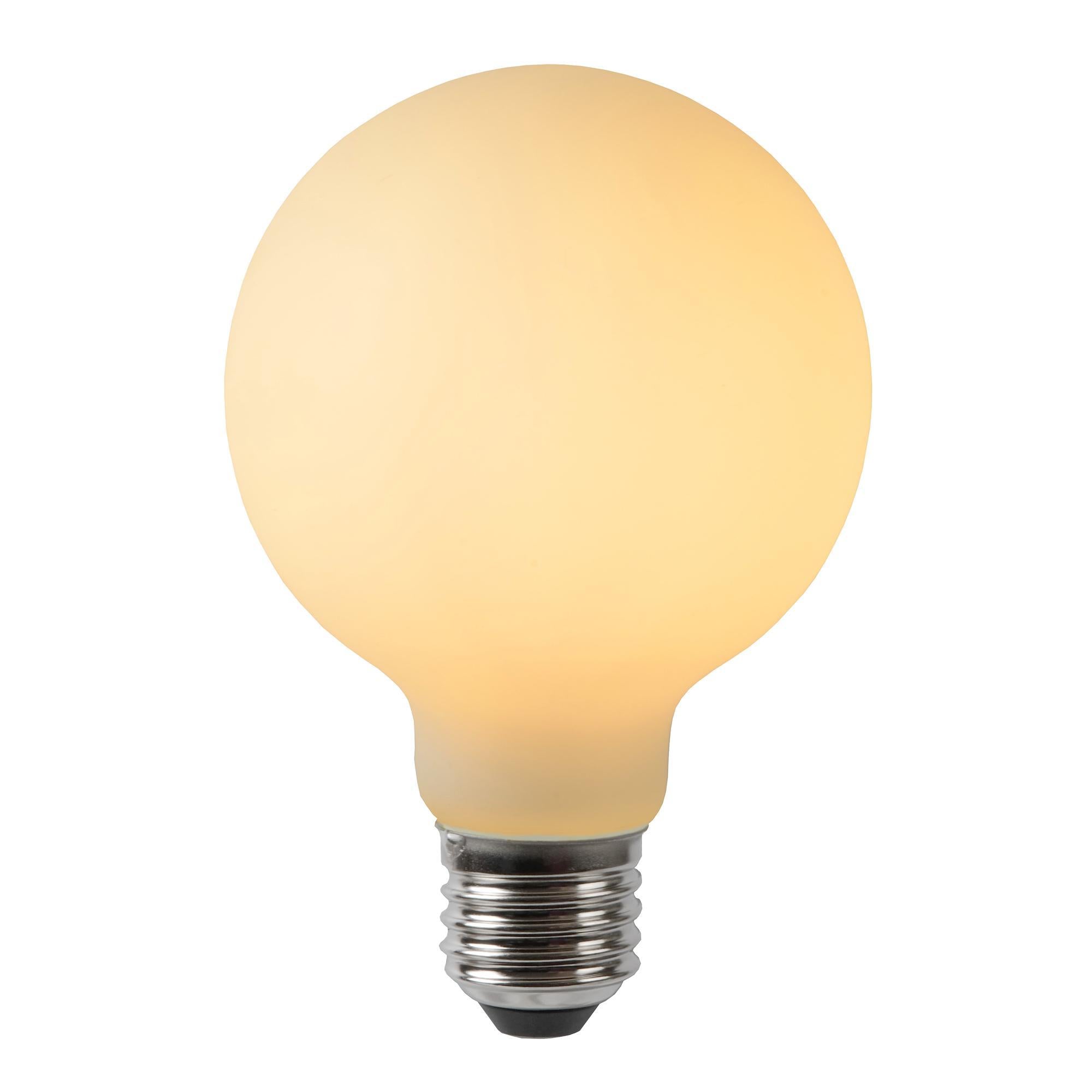 G80 LED lichtbron E27 5W 2700K opaal dimbaar