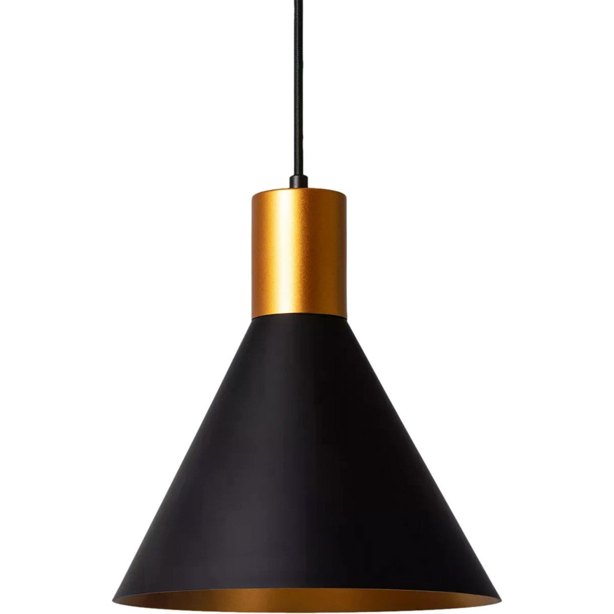 Lampa wisząca czarno-złota Librio 1xE27x40W wym: 150x25x25 cm Abruzzo