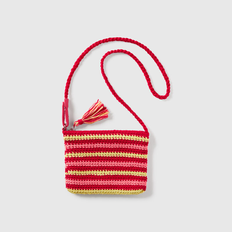 Crochet bag with tassels