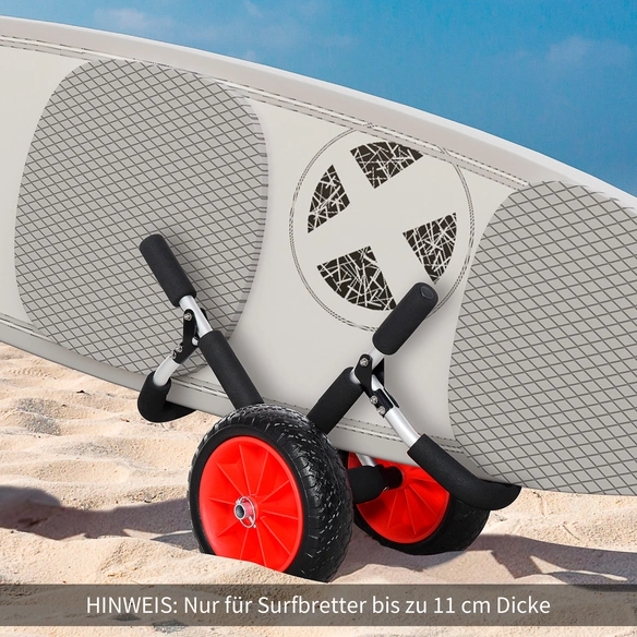 Surfwagen, max. 45 kg, Aluminium/NBR