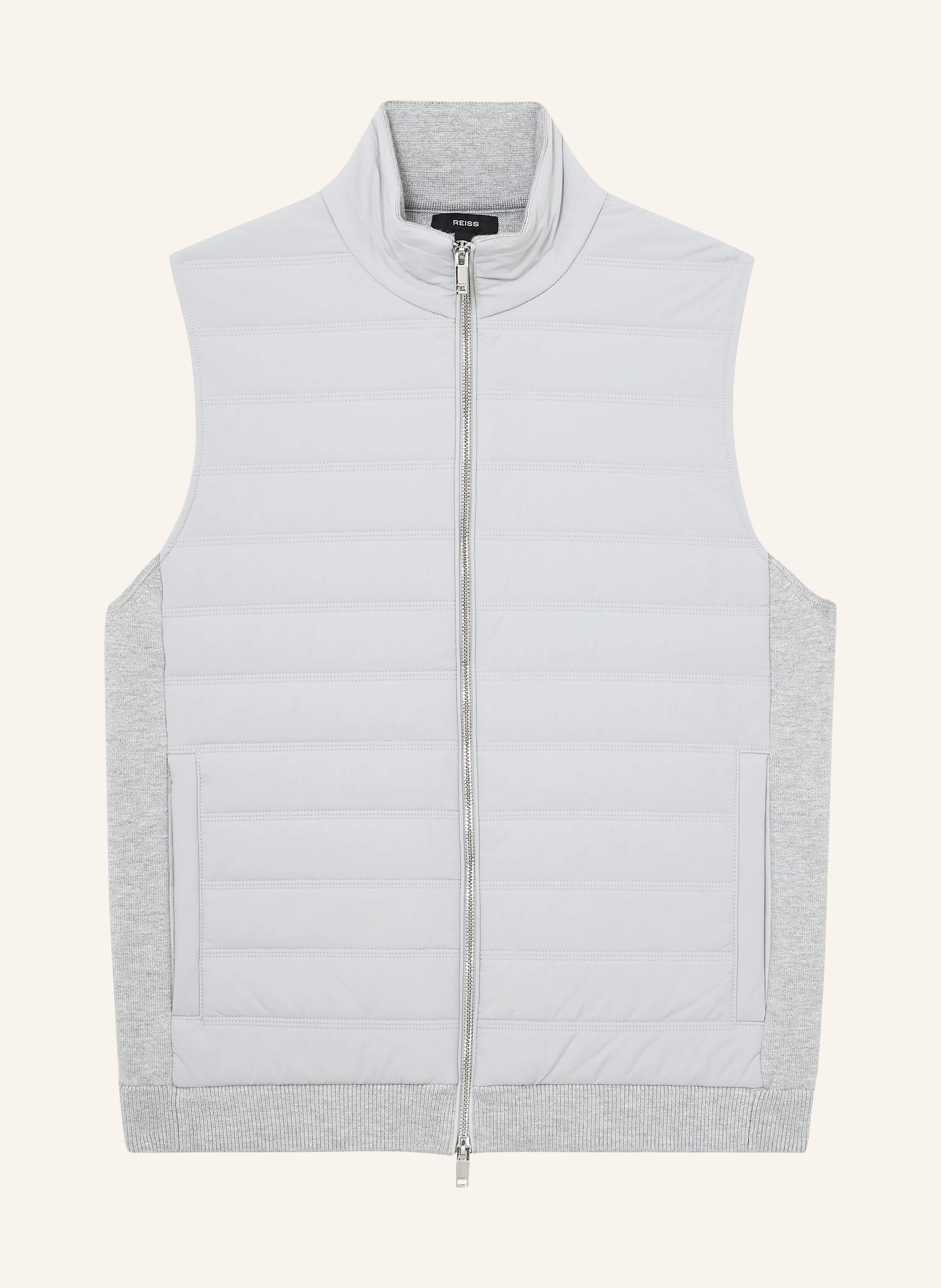 REISS Steppweste NEWFORD im Materialmix