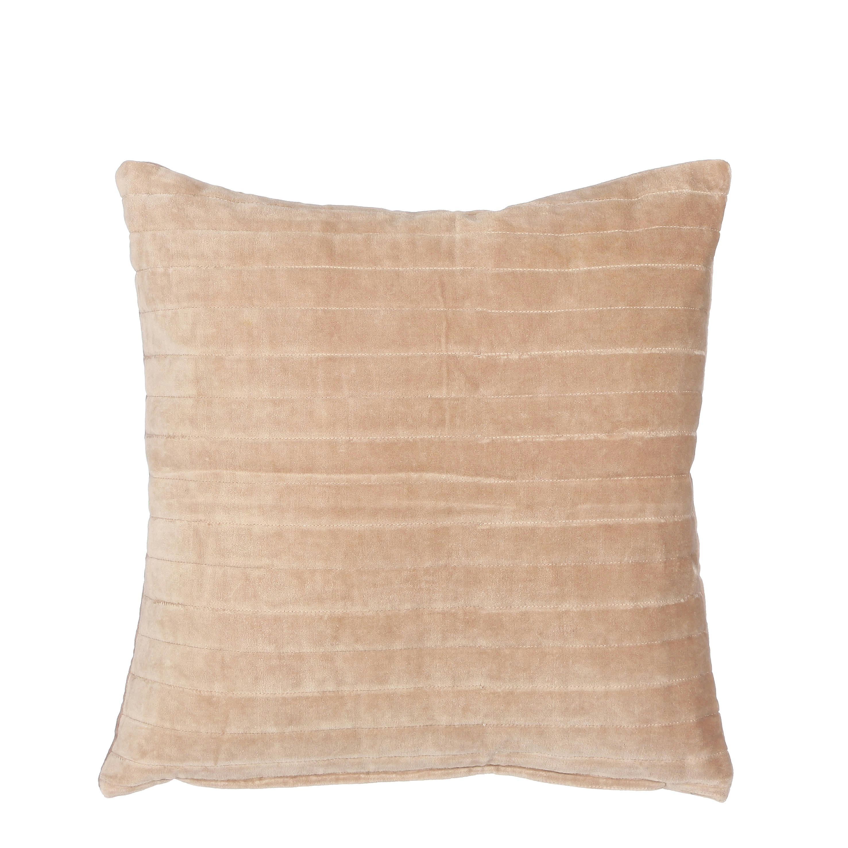 BALBOA - Coussin en coton beige 45x45