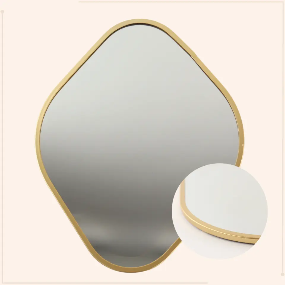 MISOU Spiegel Organische Vorm Goud 25x34cm