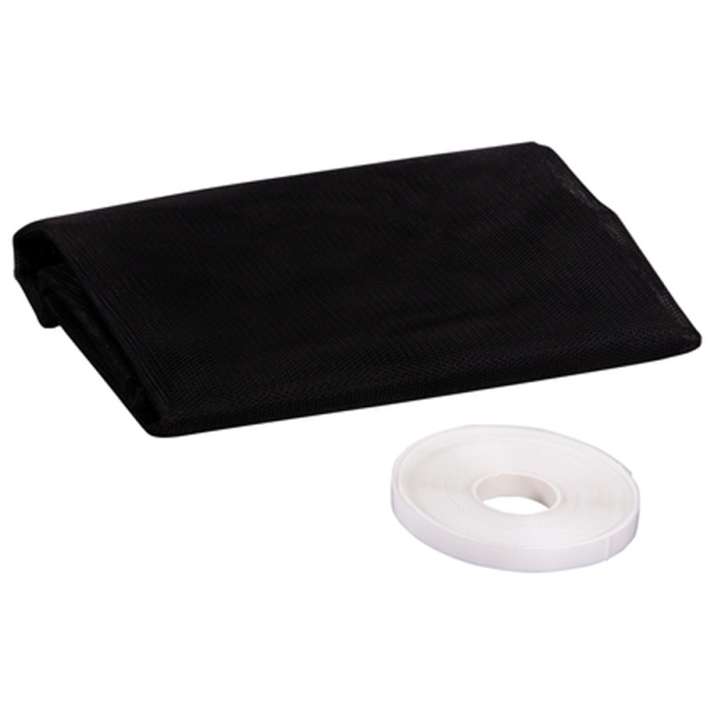 Toile moustiquaire et velcro noire 150 x 130 cm CANDO