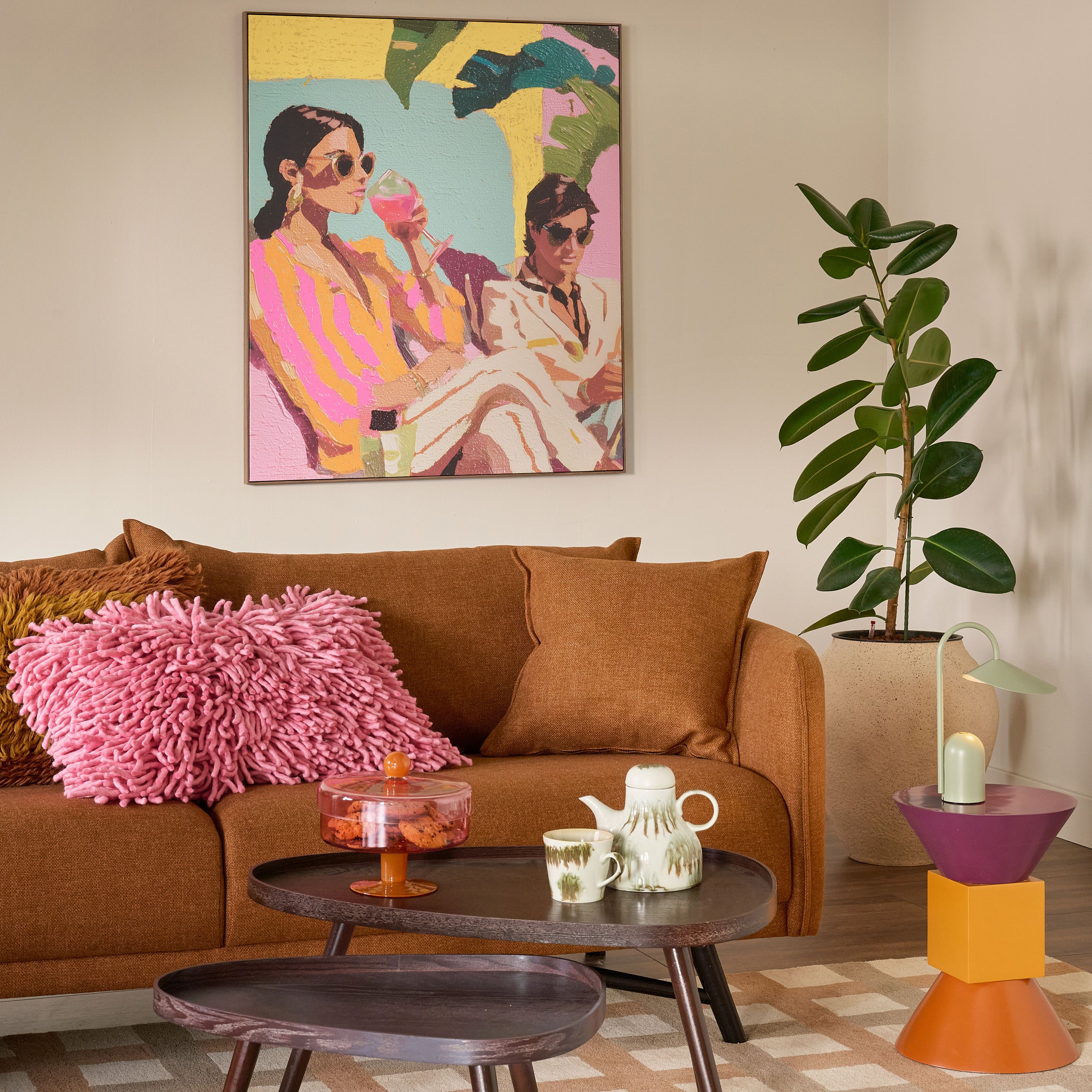 Ferm Living Arum Oplaadbare Tafellamp - Tea Green