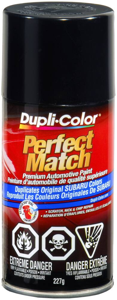 Dupli-Color Perfect Match Premium Acrylic Lacquer Automotive Aerosol Spray Paint, Obsidian Black Pearl (32J), 227-g