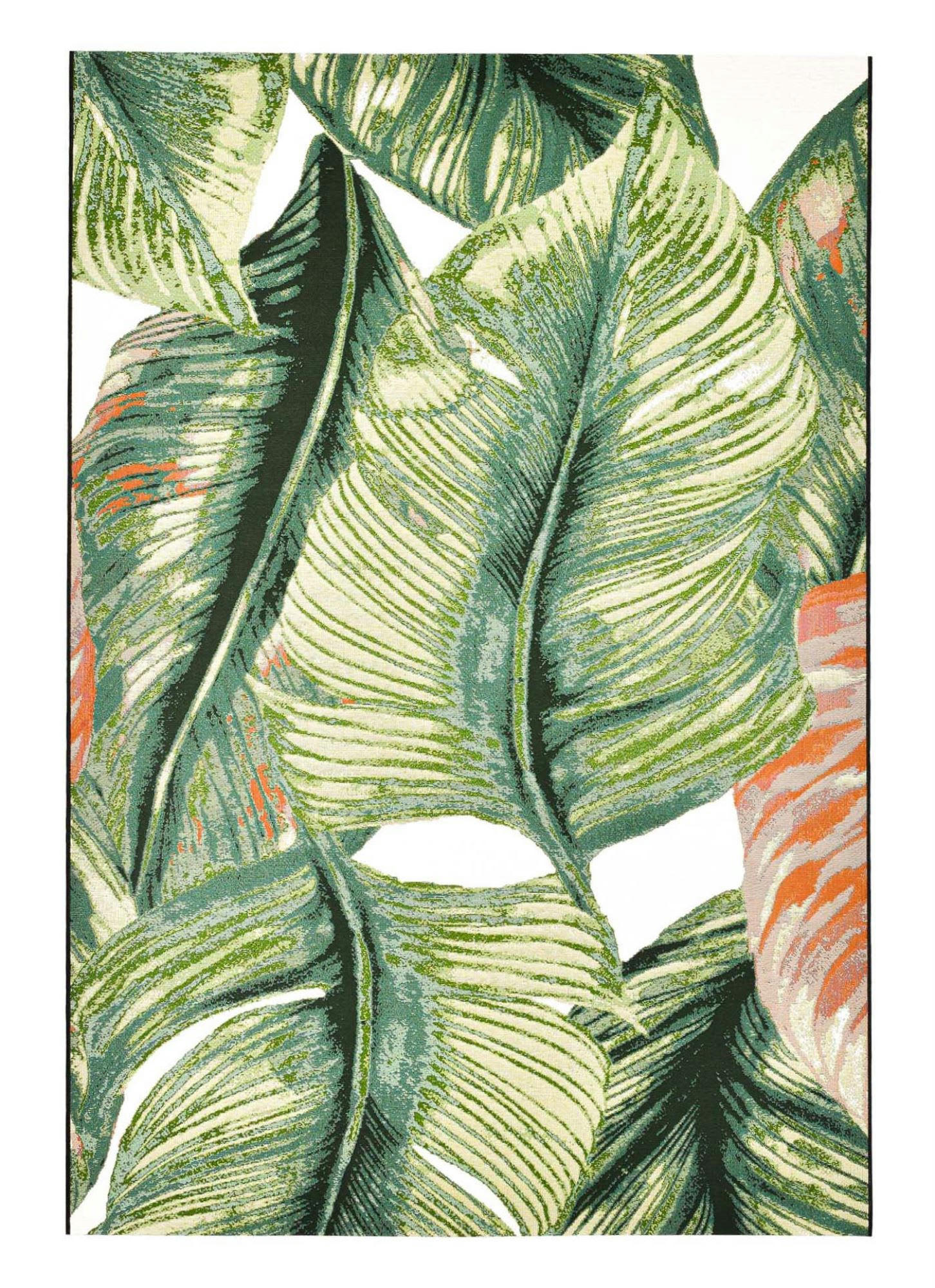 GARDEN - Tapis moderne outdoor d'extérieur tissé plat vert 123x180