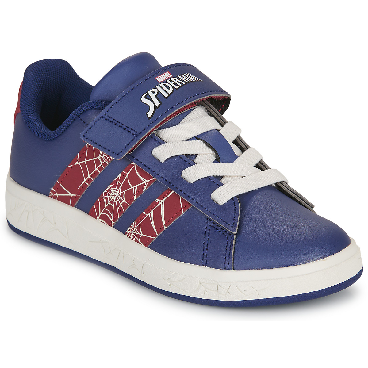 adidas - GRAND COURT SPIDER-MAN EL K - Marine / Bordeaux