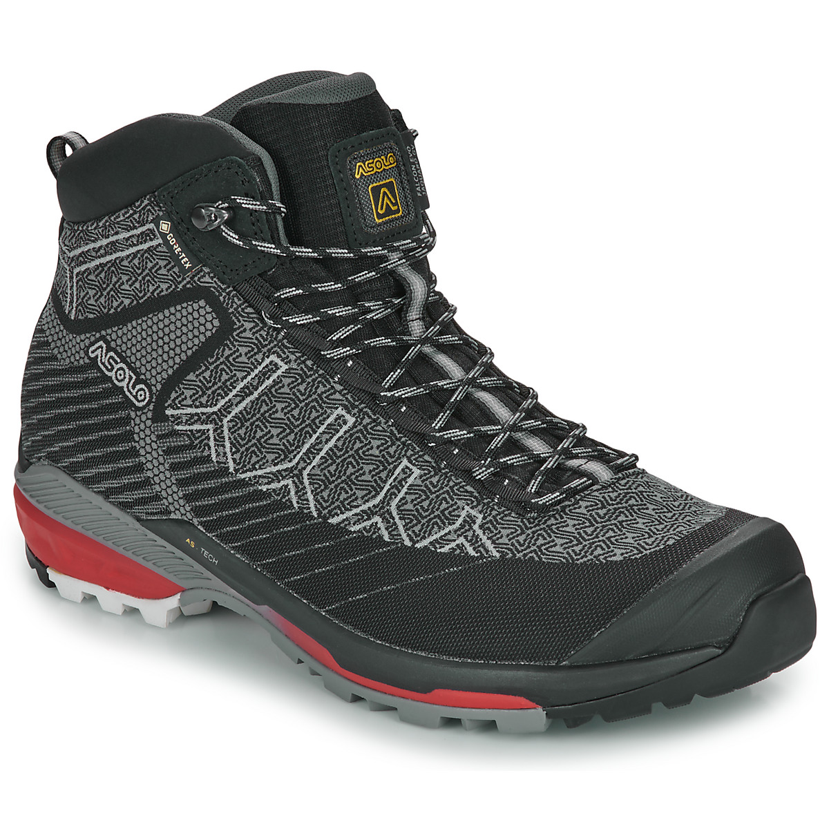 Asolo - FALCON EVO JAQUARD - Black / Grey / Red