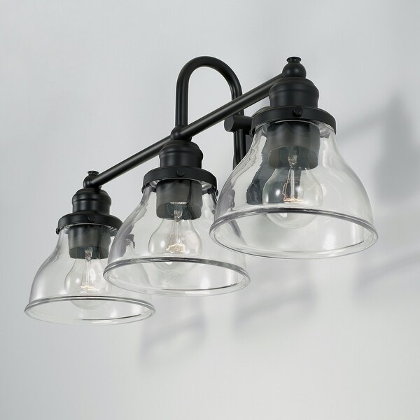 Baxter 24-inch 3-light Bath/ Vanity Fixture w/ Clear Glass