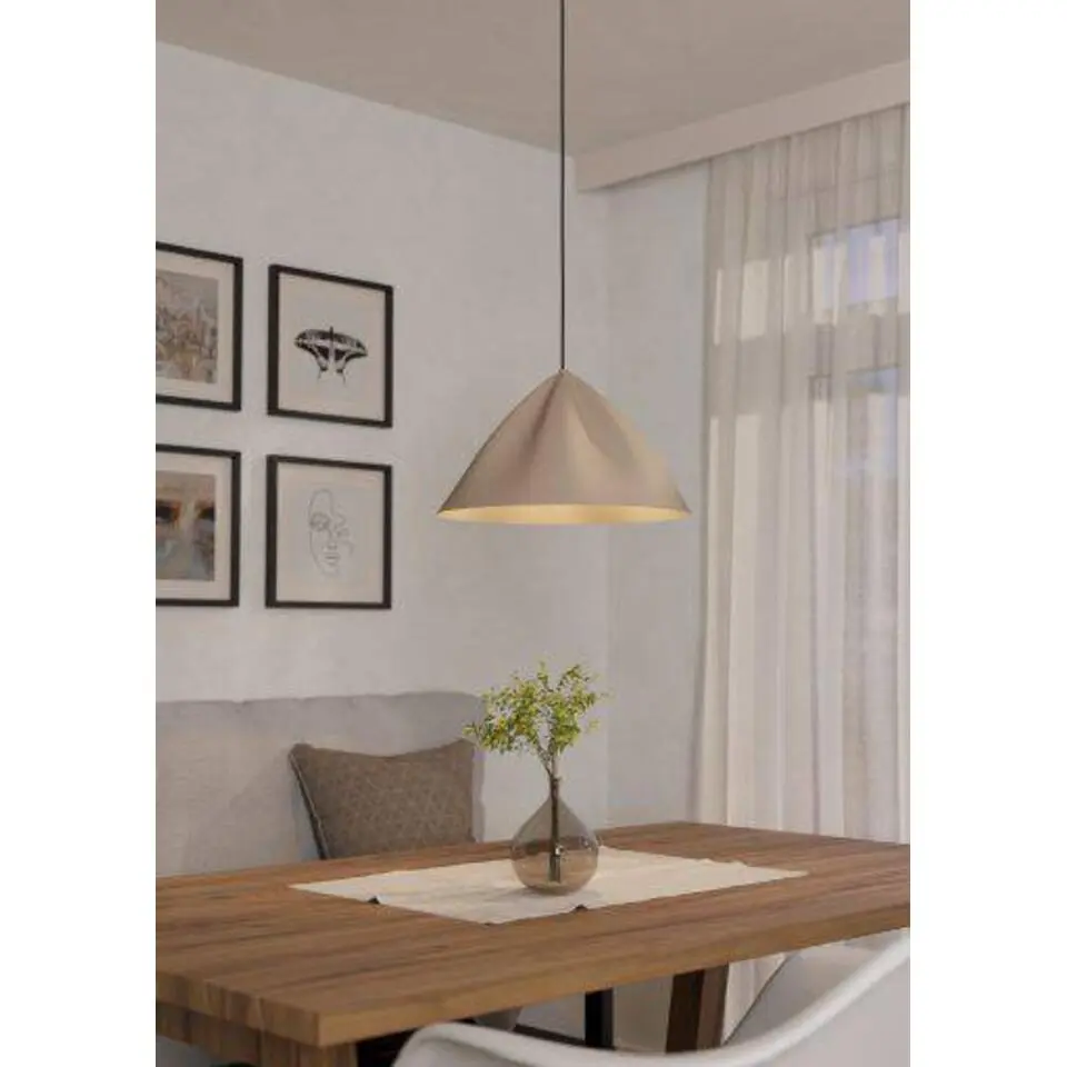 EGLO Podere Hanglamp - E27 - &Oslash; 42,5 cm - Zand - Staal