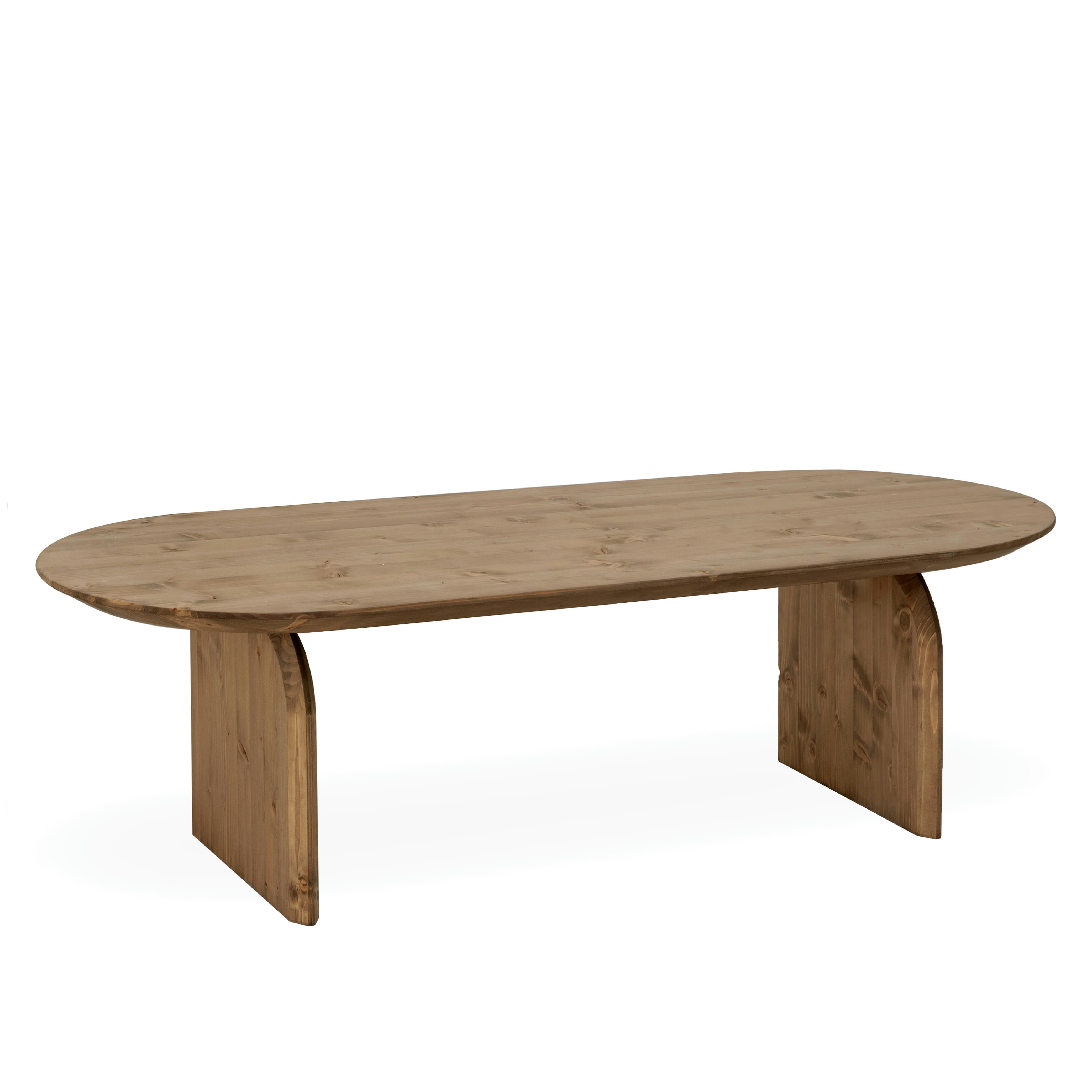 BLOOM - Table basse ovale en bois de sapin vieilli 120cm