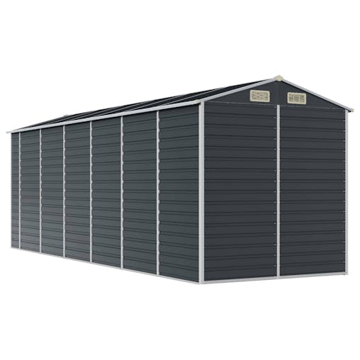 NNEVL Garden Shed Anthracite 191x555x198 cm Galvanised Steel