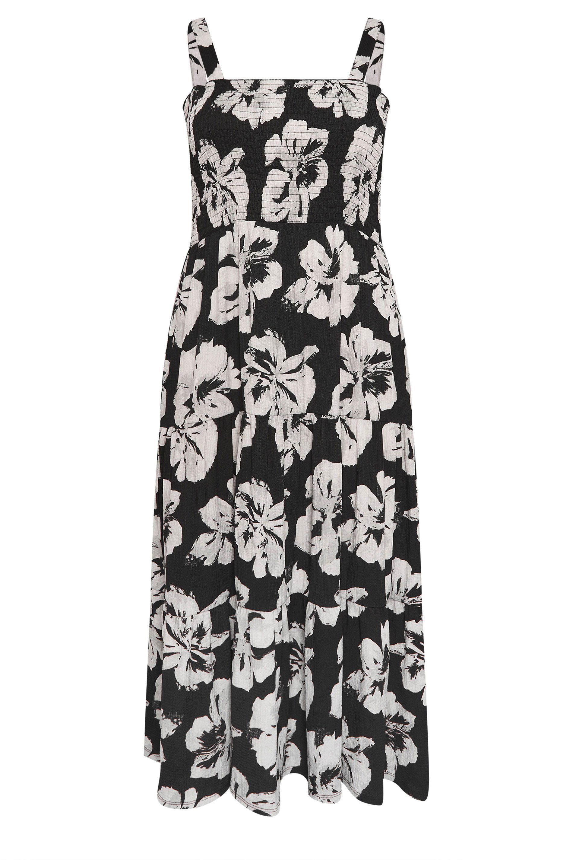 Yours Floral Shirred Maxi Dress