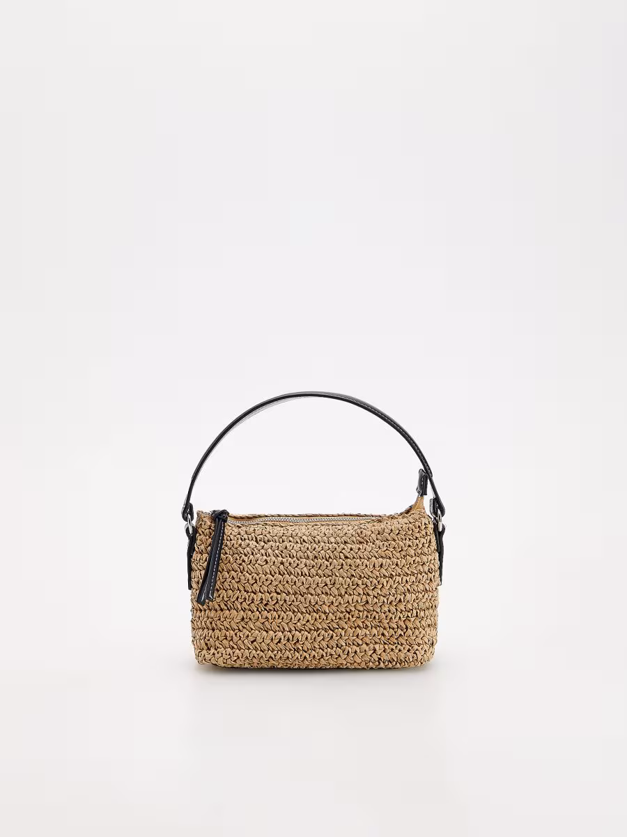 Woven Straw Crossbody Bag