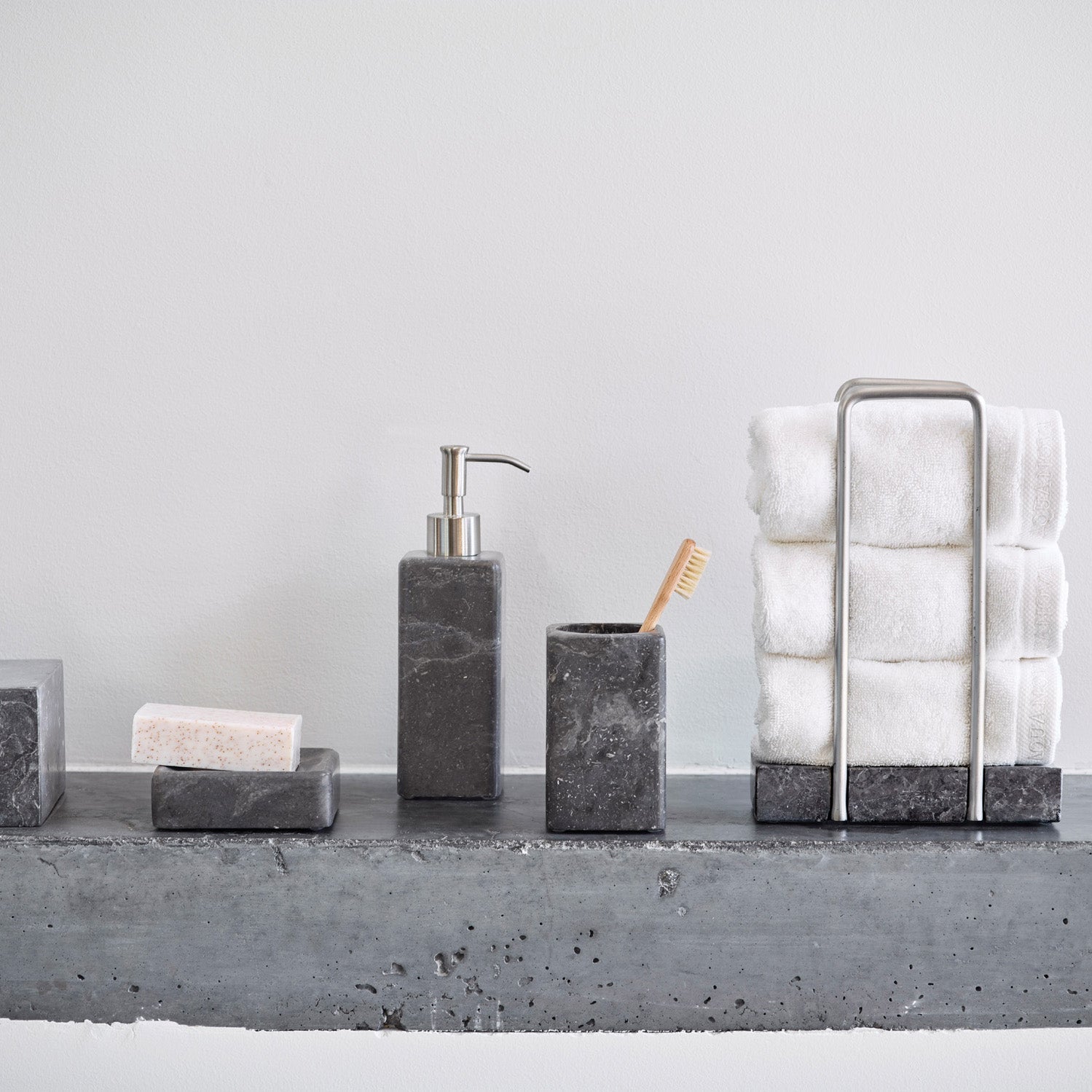 Aquanova Hammam Gastendoekhouder - Donkergrijs