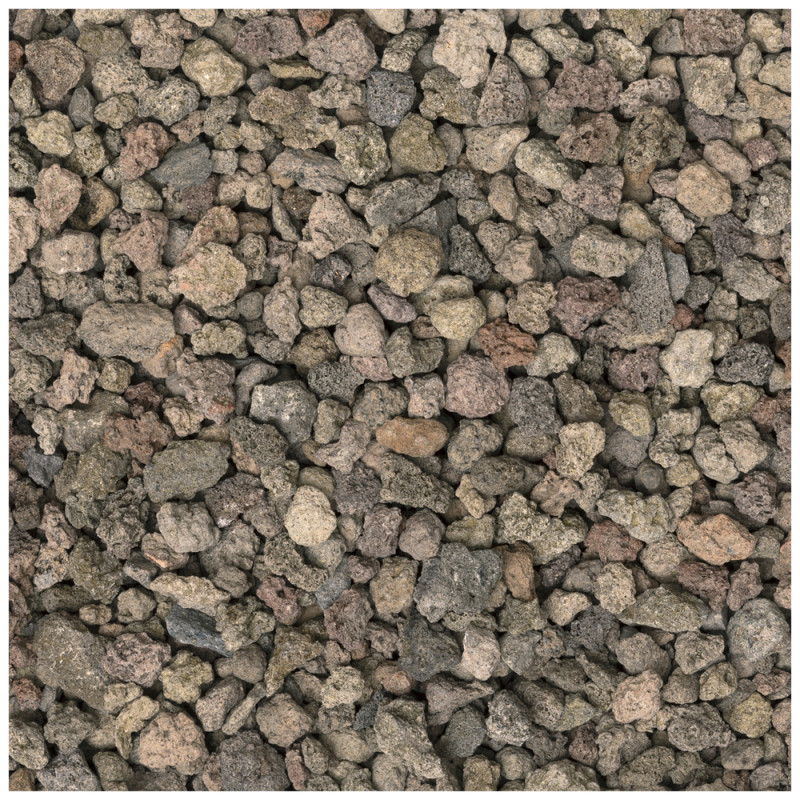 Palette 56 sacs Gravier Lave Split brun et rouge 8-16 mm 16 kg COBO GARDEN