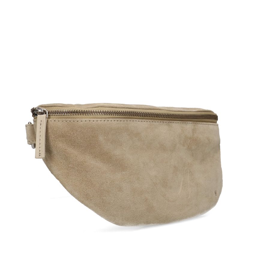 Manfield Beige suède bum bag