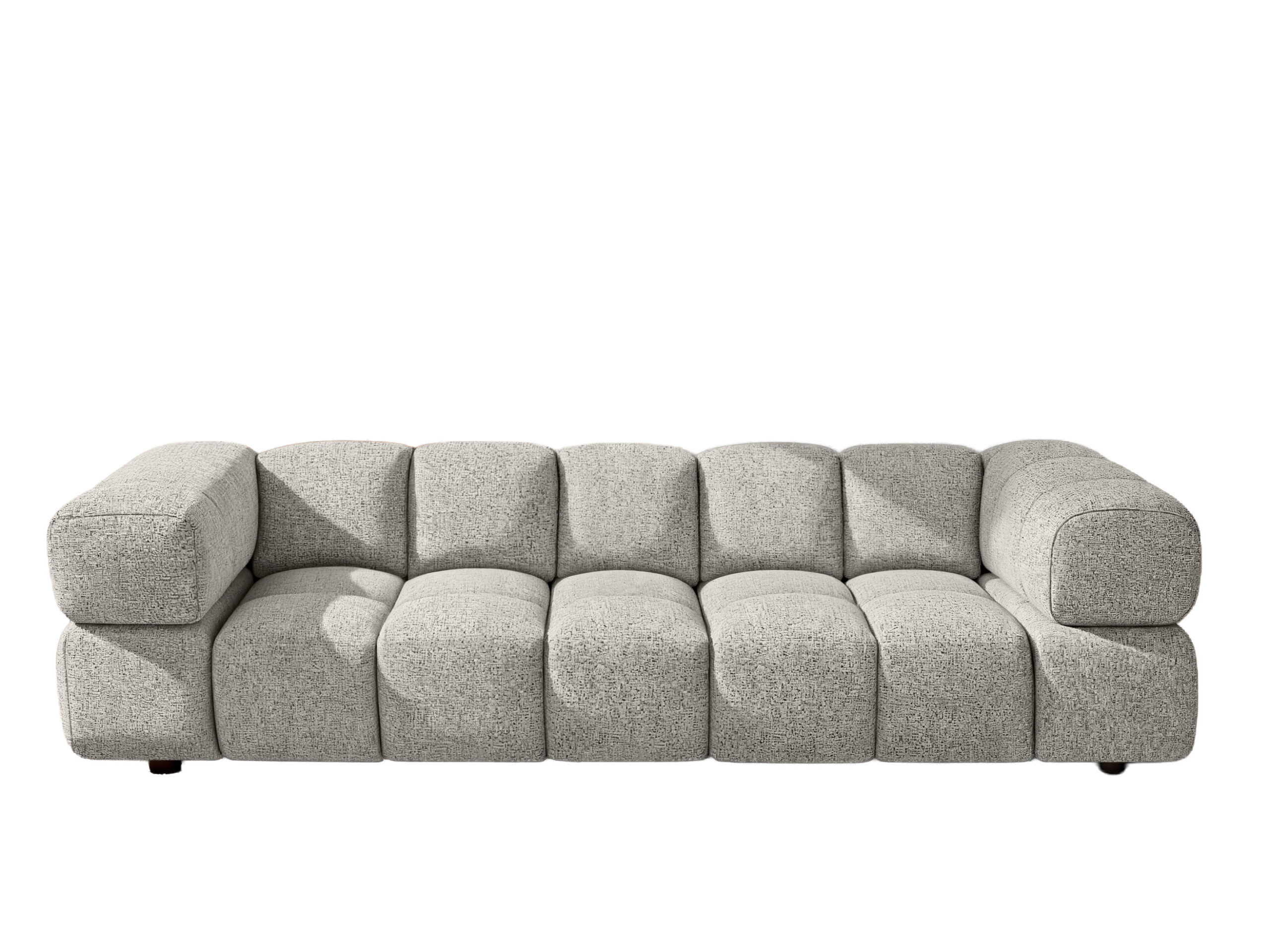 Sofa czteroosobowa, tkanina szenilowa Puente, Beżowy, Averro