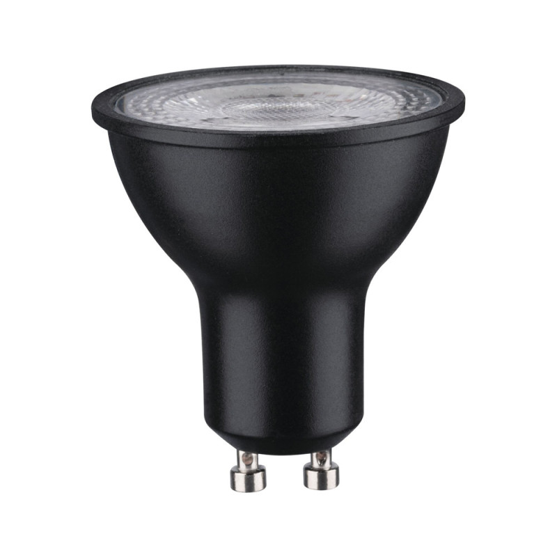 Ampoule LED noire GU10 blanc chaud 460 lm 7 W PAULMANN
