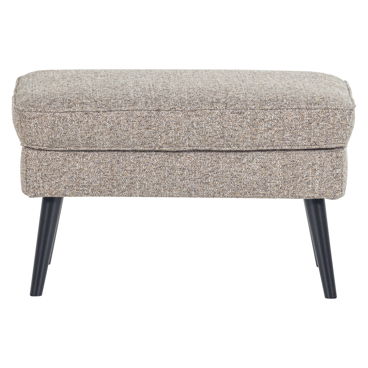 WOOOD hocker Rocco - Geweven Stof - Bruin Melange - 47x77x51