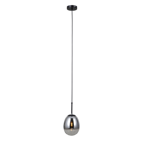 Lampa wisząca czarna matowa MEOLO 1xE14x5W wym: 120x15x15 cm Italux