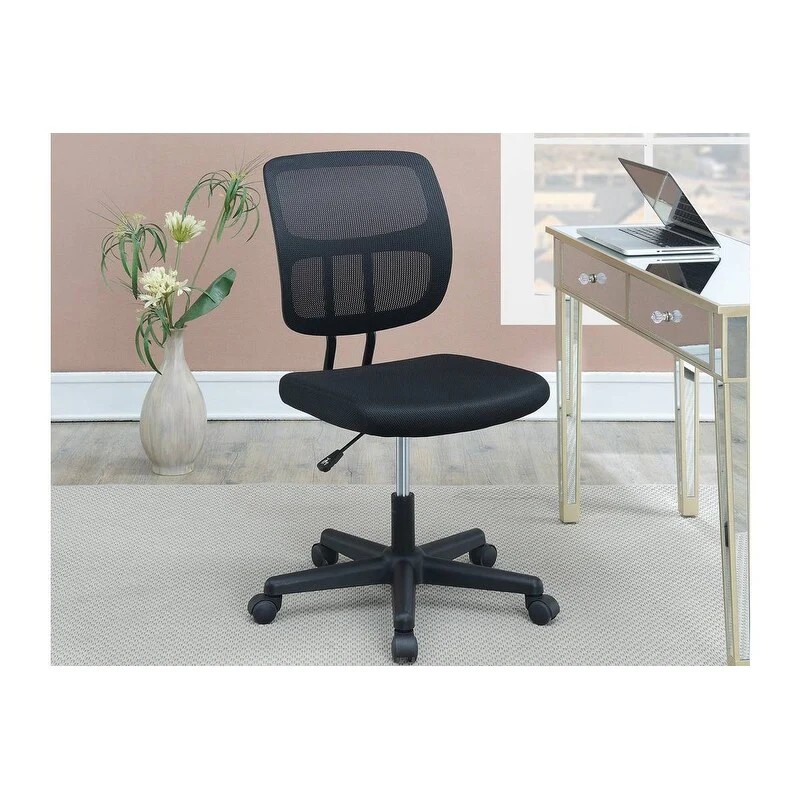 Home Office Chair with Cross Legged, Mesh Computer Chair with wheels, Work Chair with Breathable Material Seats - N/A