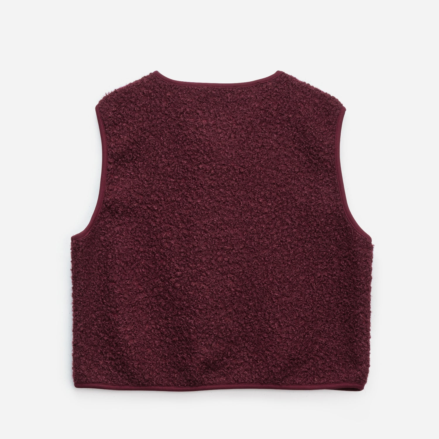 Gilet TEXTO bordeaux sans manches