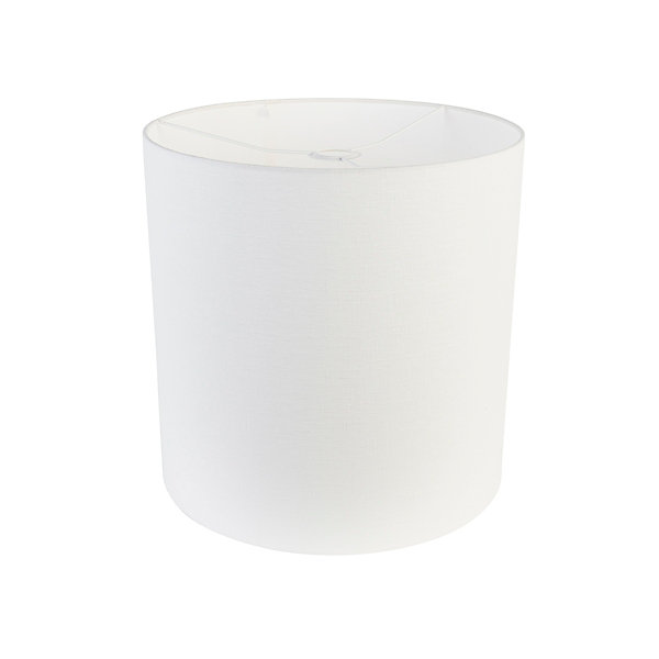 Abat-jour Cylindre Blanc en Tissu 40/40/40