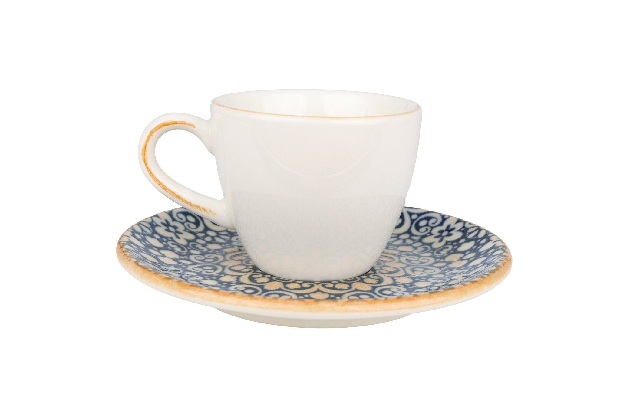 Bonna Alhambra - Espresso kopjes & schotel - 80 cc - set van 6