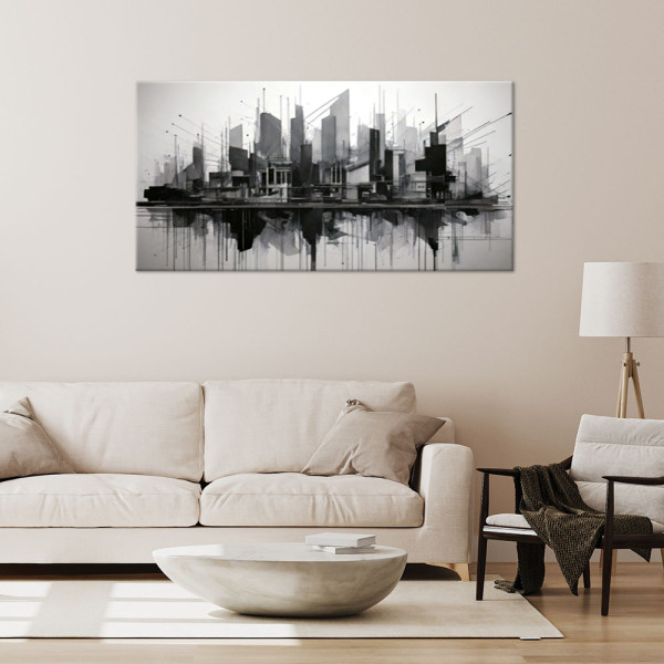 Feeby Obraz, Miasto Abstrakcja Minimalizm Architektura 80x40