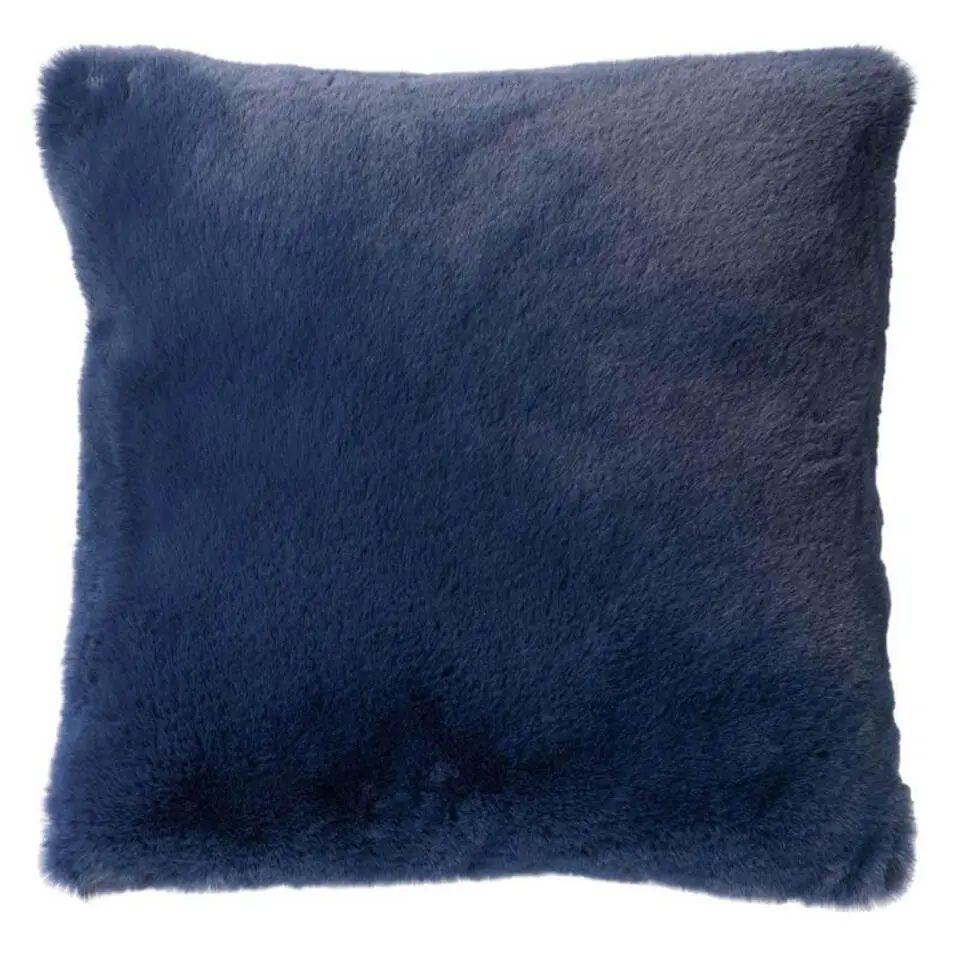 KUSSENSET - 4-delig Soft Textures - 45x45 cm - inclusief binnenkussens - blauw
