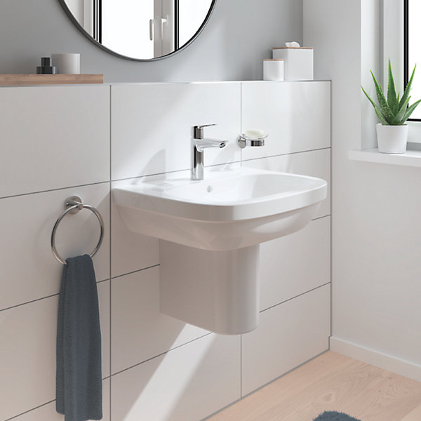 Mitigeur lavabo GROHE Quickfix Start 2021 avec vidage Push-Open taille M chromé   nettoyant GrohClean