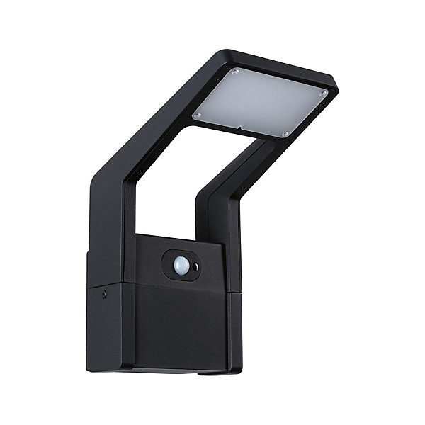 Applique d'extérieur LED Juntea Détecteur de mouvement crépusculaire (IR) IP44 140x250mm 3000K 11W 900lm 230V Anthracite Aluminium