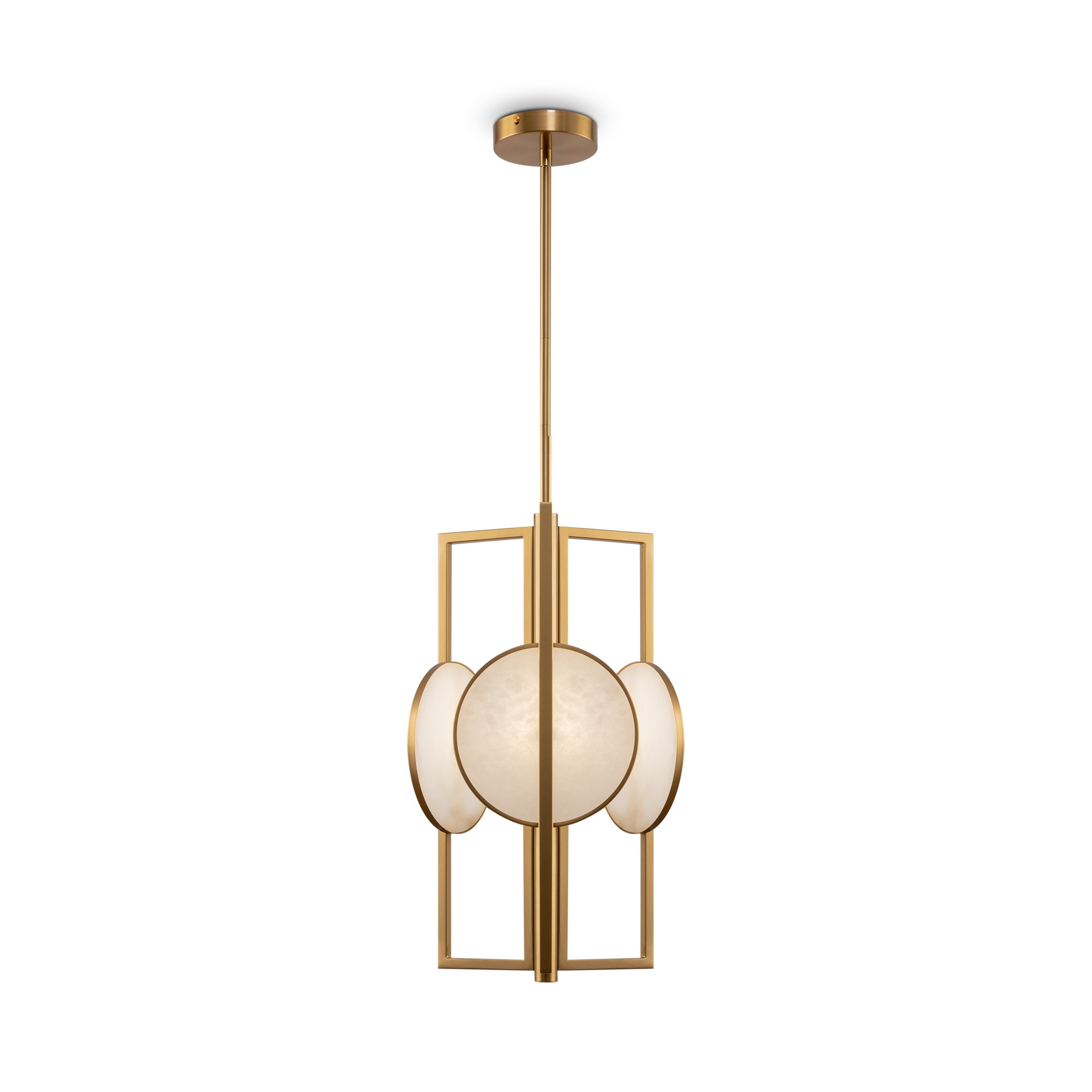 Lampa wisząca mosiężno-złota MARMO 3xE14x40W wym: 92,7x30,5x30,5 cm Maytoni