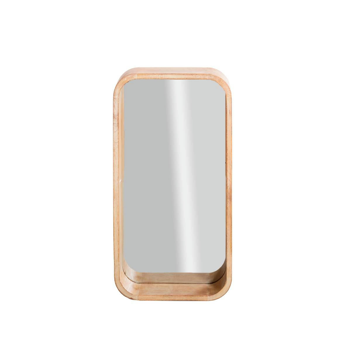 - Miroir en bois marron 32.5 cm