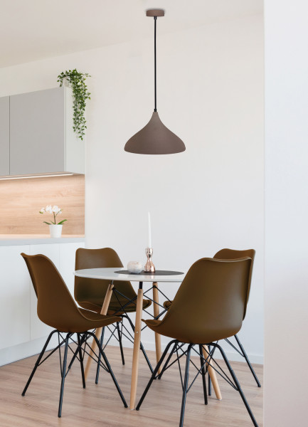Lampa wisząca brązowa VIBORG 1xE27x40W wym: 90x32x39 cm Candellux
