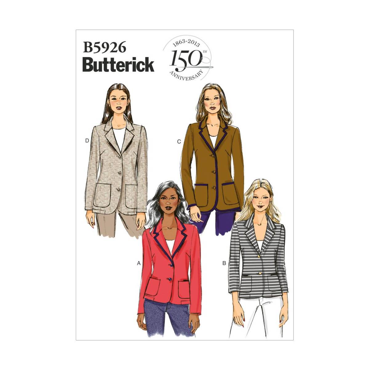 Simplicity Women’s Jacket Sewing Pattern B5926 (8-16)