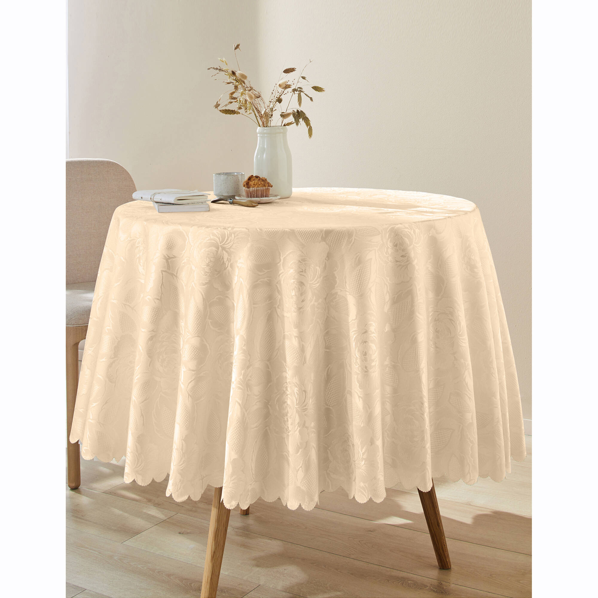 Nappe jacquard damassé