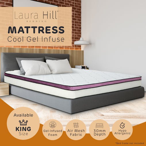 NNEDPE Laura Hill Memory Foam Cool Gel Infused King Mattress