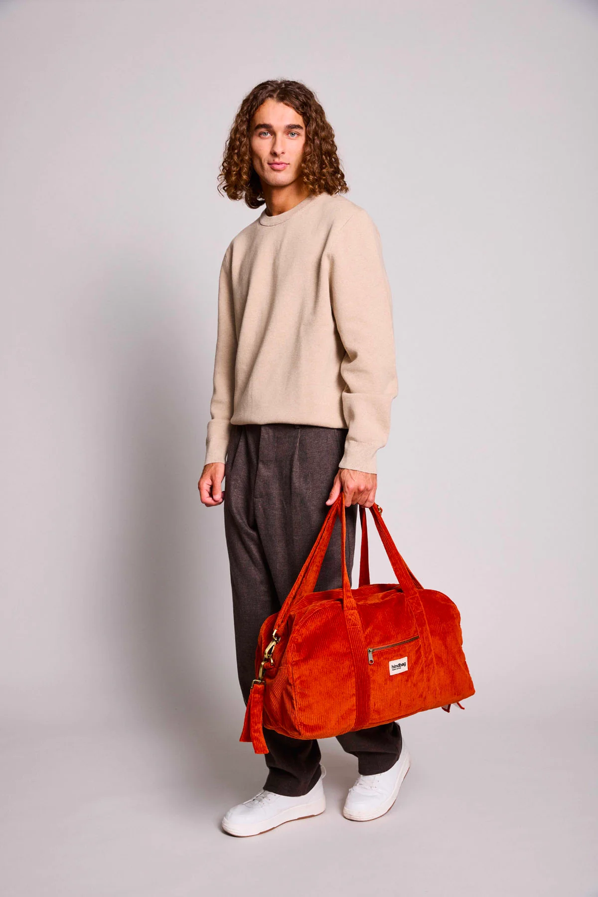 Sac à langer Basile Velours Brique