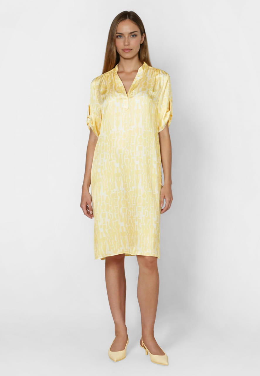 Kleid mit Ärmel zum krempeln