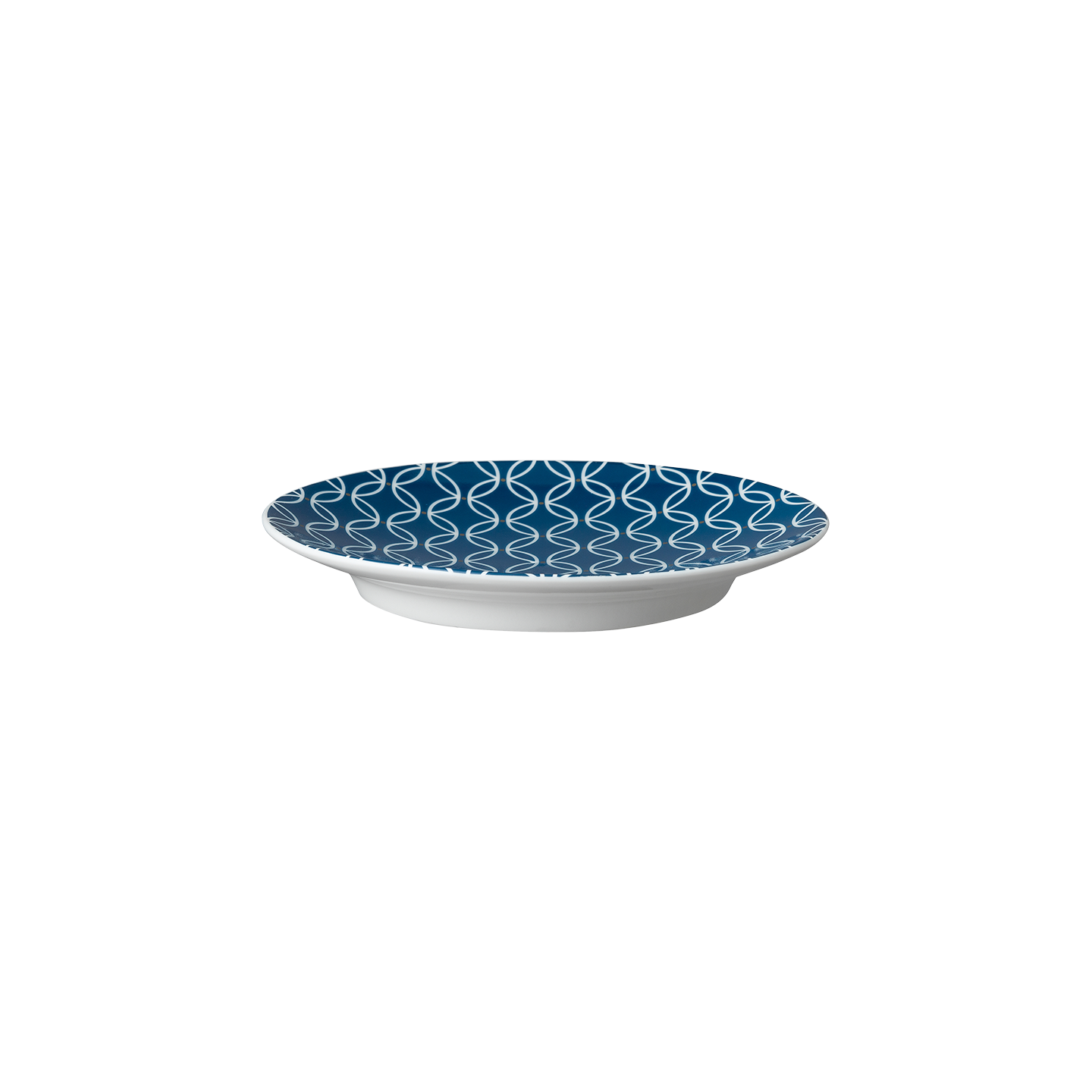 Modern Deco Small Plate Blue Seconds