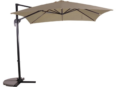 Lesli Living push-up parasol Libra - taupe - 250x250cm