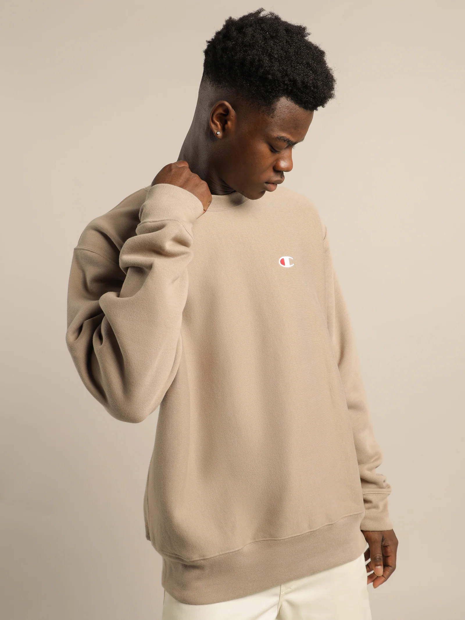 Reverse Weave Crew Jumper
