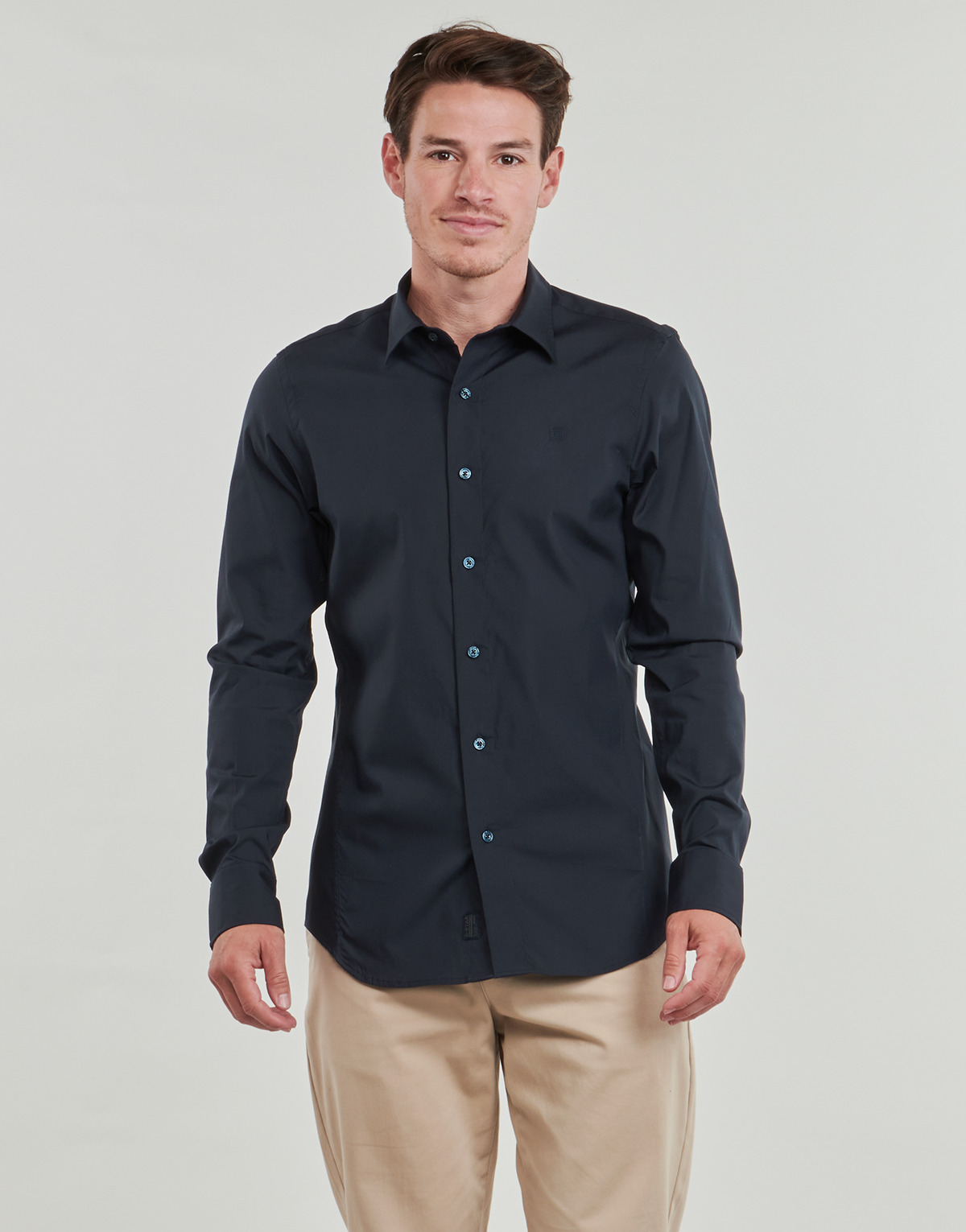 G-Star Raw - UNIFORM SLIM SHIRT LS - Marine