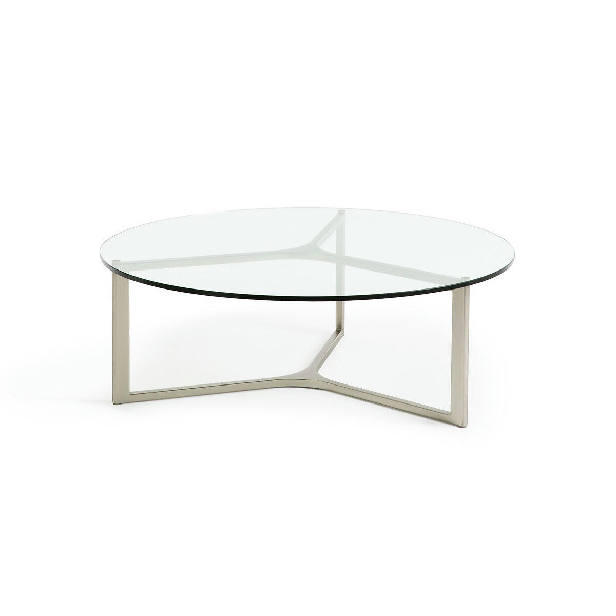 Table basse verre et métal, Cristeal