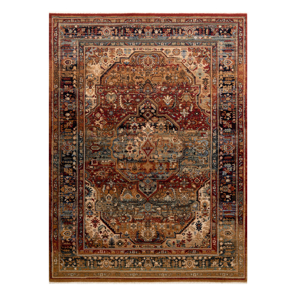 Dywan wełniany KESHAN Frędzle, Ornament orientalny 7518/53528 80x145 cm