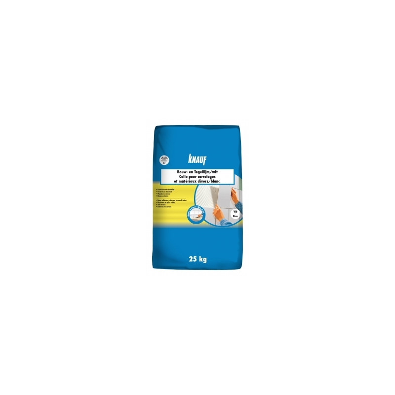 Colle pour carrelage et matériaux divers blanche 25 kg KNAUF